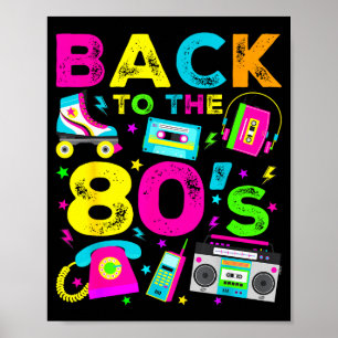 Tillbaka till 80-talet 1980-tal Vintage Stil Åttio Poster