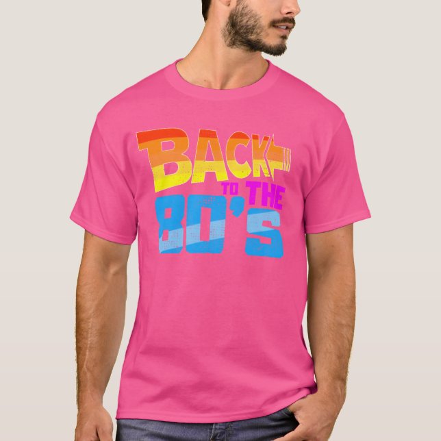 Tillbaka till 80-talet retro t shirt (Framsida)