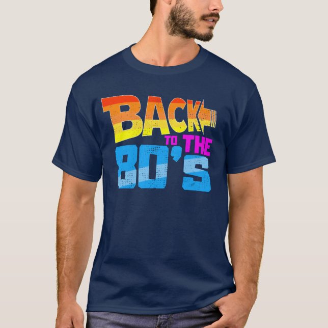 Tillbaka till 80-talet roligt t shirt (Framsida)