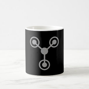 Tillbaka till 80-talet vid Time Travel Maskin Kaffemugg