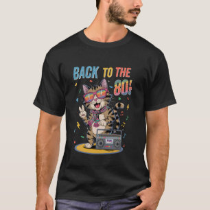 Tillbaka till 80-talets kattfest outfit 80-tals ou t shirt