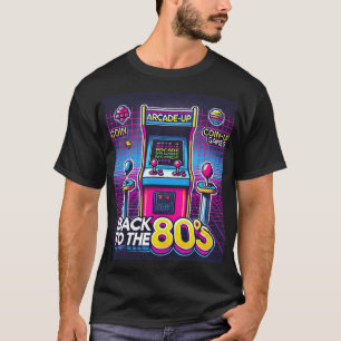 Tillbaka till 80-talets Retro Arcade T-Shirt Neon