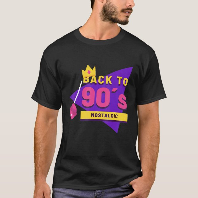 Tillbaka till 90:s nostalgiska Party Hip Hip Rap R T Shirt (Framsida)