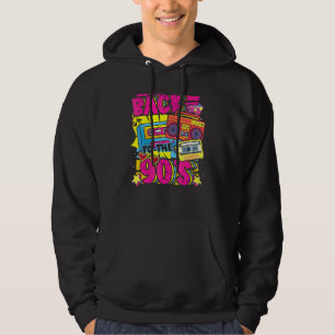 Tillbaka till 90-talet 90-tals Disco Radio Och Tec Hoodie