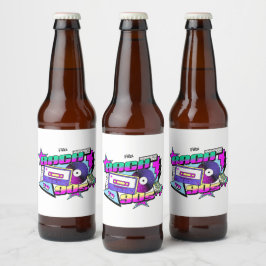 tillbaka till 90-talet ölflaska etikett