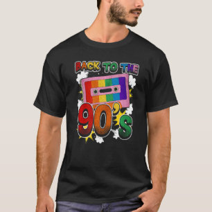 Tillbaka till 90-talets Disco Radio och Techno Era T Shirt