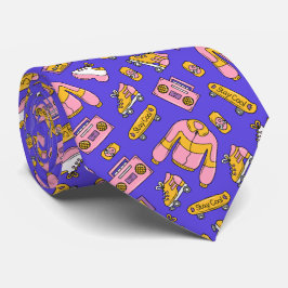 Tillbaka till 90-talets roliga Y2K-färgade halsduk Slips