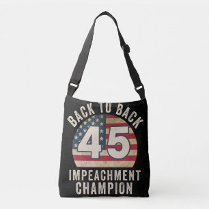 Tillbaka till Back Impeachment Champ American Flag Axelväska