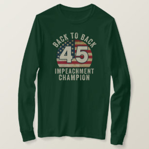 Tillbaka till Back Impeachment Champ American Flag T Shirt