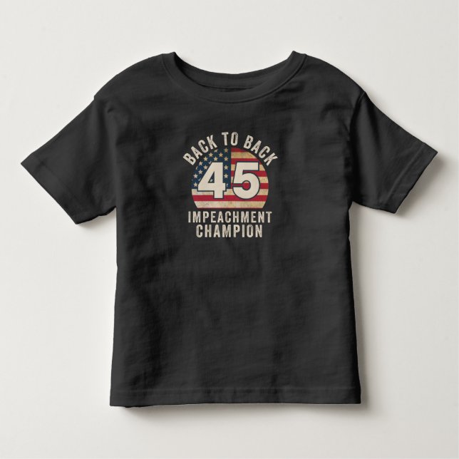 Tillbaka till Back Impeachment Champ American Flag T Shirt (Framsida)