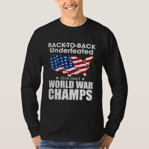 Tillbaka-till-back-Unbesegrad-World-Krig-Champs T Shirt