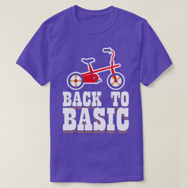 Tillbaka till Basic Tricle-presentfödelsedagen T Shirt (Design framsida)