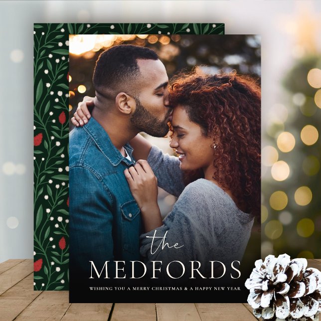 Tillbaka till Blommigten Klassisk familj Namn | Fo Julkort (Skapare uppladdad)