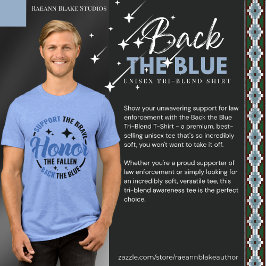 Tillbaka till den blå Tri-Blend-leveransen T Shirt