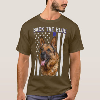 Tillbaka till den blå tyska shepherd t shirt