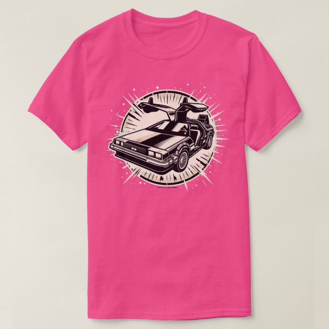 Tillbaka till framtida Delorean T Shirt (Design framsida)