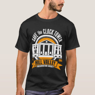 Tillbaka till framtiden Rädda Hill Valley klocktor T Shirt