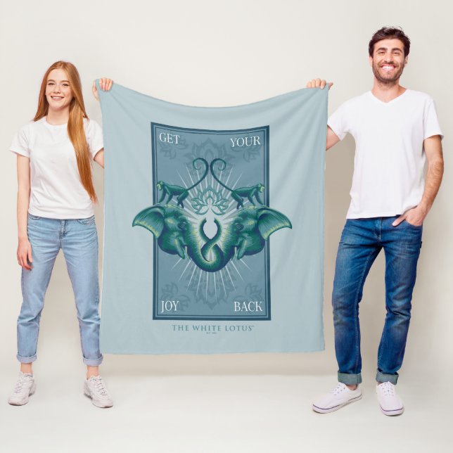 Tillbaka till glädjen - den vita lotus fleecefilt (På plats)
