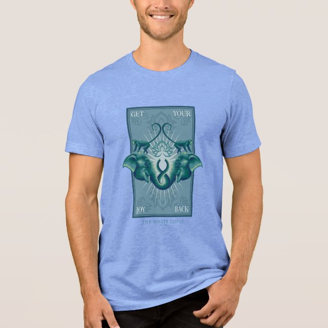 Tillbaka till glädjen - den vita lotus t shirt (Framsida)