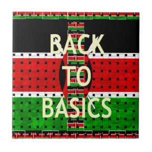 Tillbaka till Grunderna: Kenyas Flagga Theckes Wea Kakelplatta