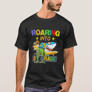 Tillbaka till Klass 1:a Dinosaur-hak till Sch T Shirt