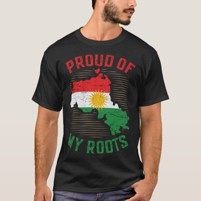 Tillbaka till Kurdistan Flagga Kurdisch Kurd Erbil T Shirt (Framsida)
