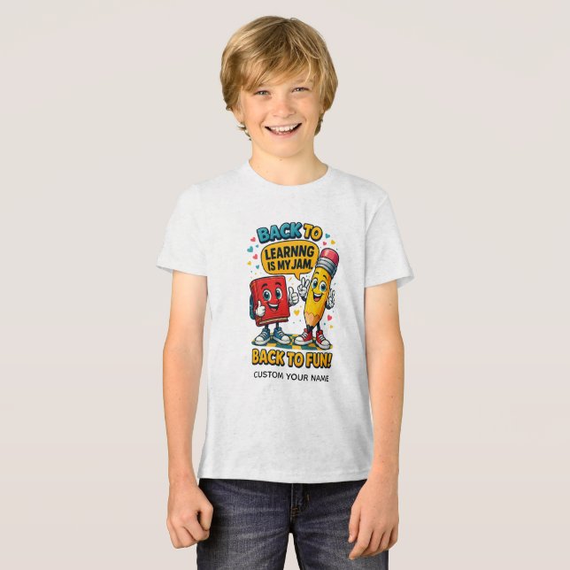 Tillbaka till lärande är min grej t shirt (Framsida Full)