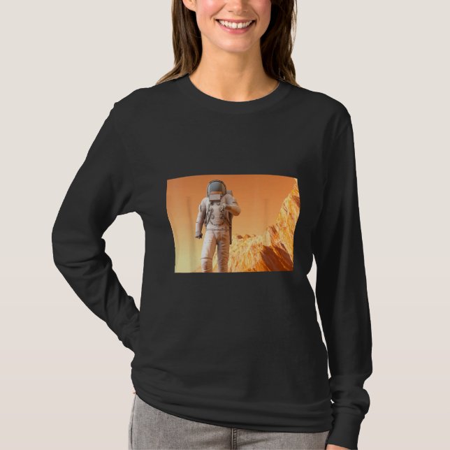 Tillbaka till Mars från jorden T Shirt (Framsida)