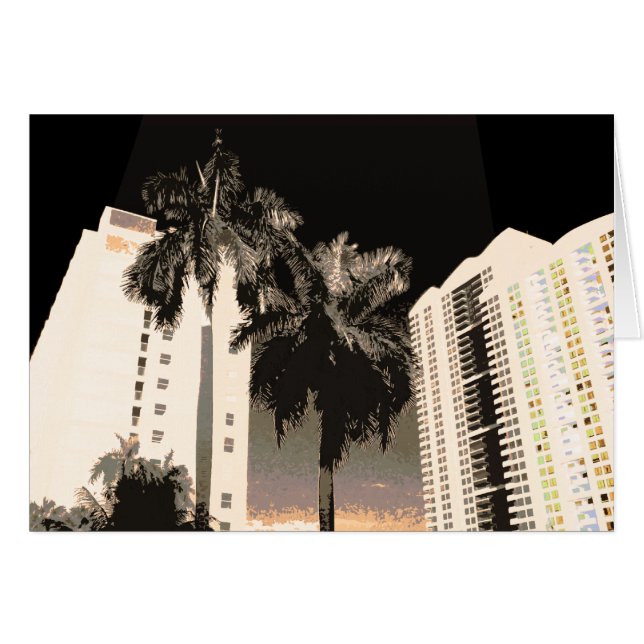 Tillbaka till Miami Hälsningskort (Framsidan Horizontal)