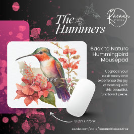 Tillbaka till Natur Hummingbird Mouse Pad Musmatta