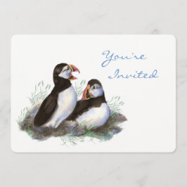 Tillbaka till Nature Puffin Bird Födelsedagsfest Inbjudningar