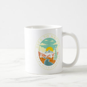 Tillbaka till naturen Behåll Vilden Skeva Retro Gr Kaffemugg