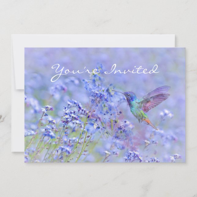 Tillbaka till naturen, Hummingbird Year Birthday I Inbjudningar (Framsida)