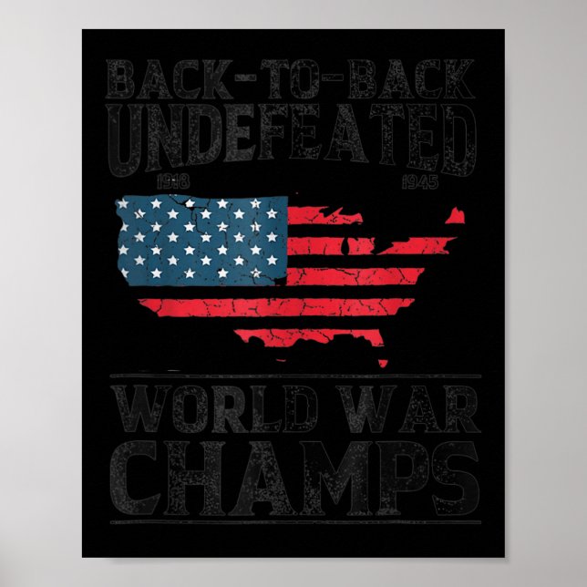 Tillbaka till omstörtade Världskriget Champs - 4:e Poster (Framsidan)