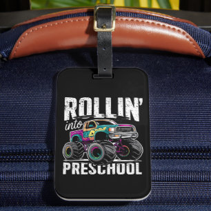 Tillbaka till Preschool Monster Lastbil till Schoo Bagagebricka