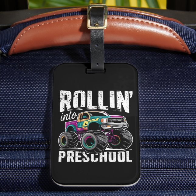 Tillbaka till Preschool Monster Lastbil till Schoo Bagagebricka (Framsida Insitu 2)