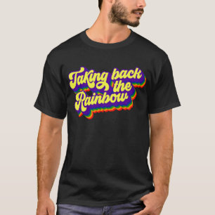 Tillbaka till regnbågen t shirt