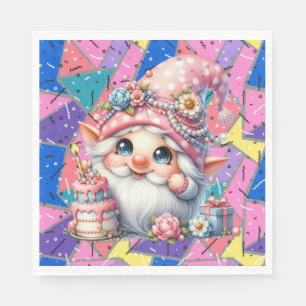 Tillbaka till Retro Birthday Napkins Pappersservett