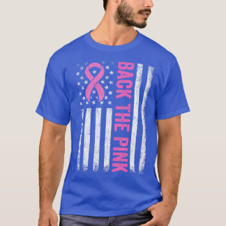 Tillbaka till Rosa Breast Cancer Awareness Flagga  T Shirt