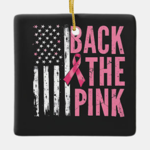 Tillbaka till Rosa Breast Cancer Awareness Month Julgransprydnad Keramik