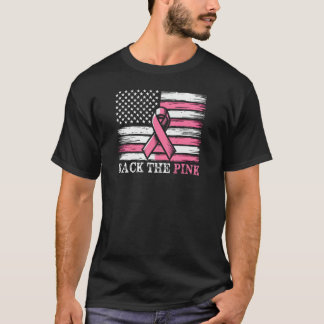 Tillbaka till Rosa Breast Cancer Awareness USA fla T Shirt