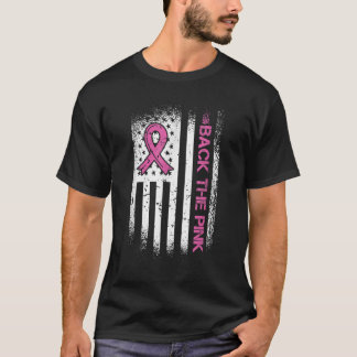 Tillbaka till Rosa Ribbon American Flagga Breast C T Shirt