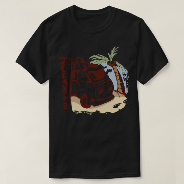 Tillbaka till semester TShirt T Shirt (Design framsida)