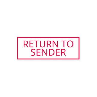 Tillbaka till Sender Red Självfärgande Stämpel
