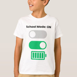 Tillbaka till skol-läge PÅ Rolig barn-t-shirt T Shirt