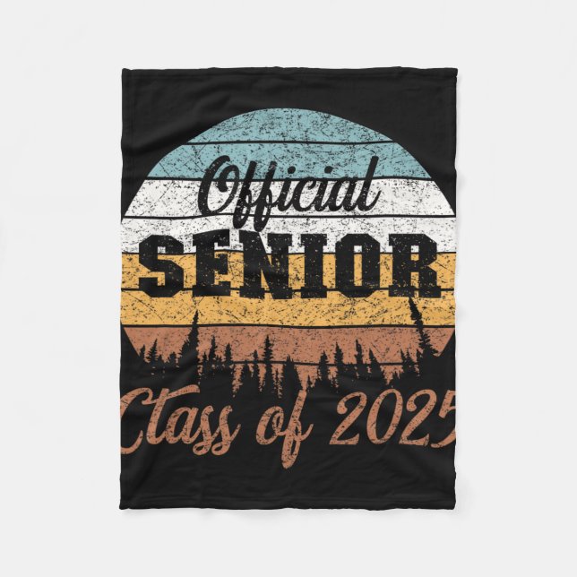 Tillbaka till skolan5 Senior 2025  Fleecefilt (Framsidan)