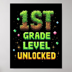 Tillbaka till skolan 1:a klass nivå upplåst Pojkar Poster
