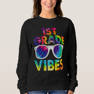 Tillbaka till skolan 1:a klassens vibbar Tie Dye F T Shirt
