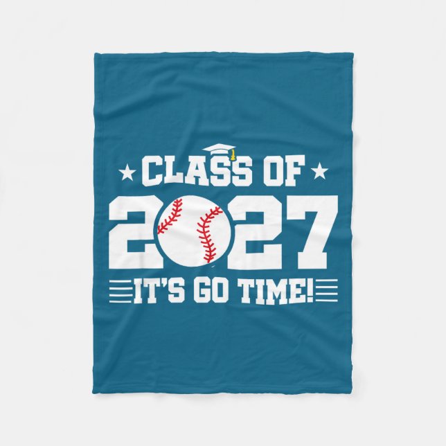 Tillbaka till skolan 2027 Baseboll 2027 Fleecefilt (Framsidan)