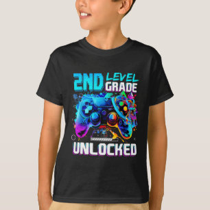 Tillbaka till skolan 2:a klass nivå upplåst Gamer  T Shirt
